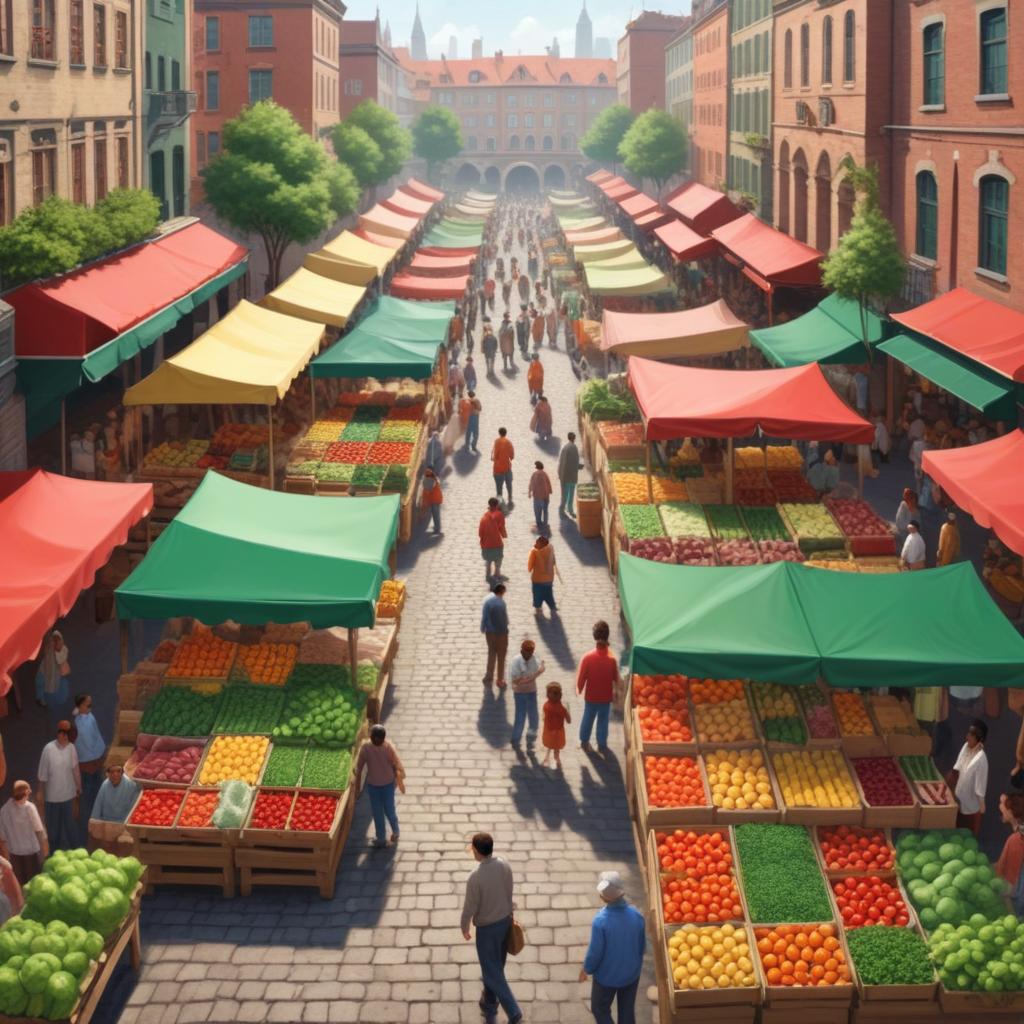 Primeiro mercado local visitado