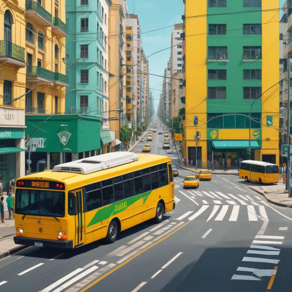 Diário de transporte público pelo país