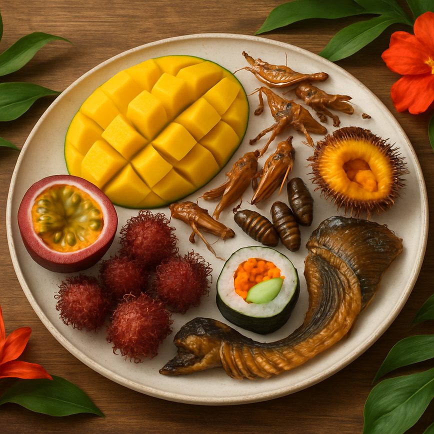 A comida mais exótica que experimentei