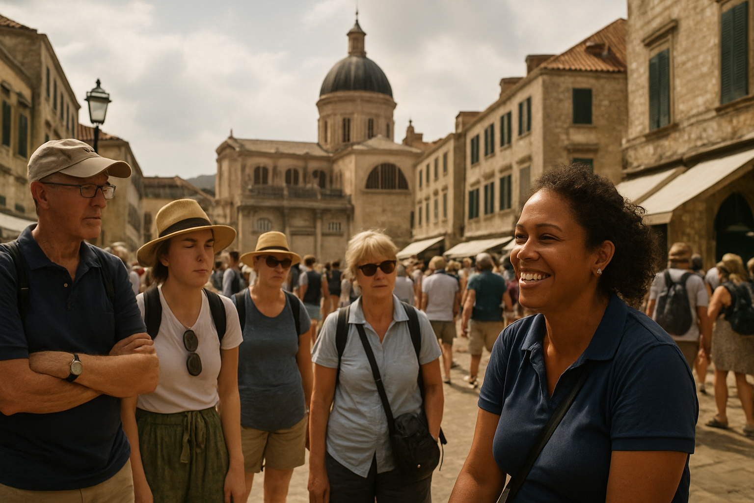 Como é conversar com turistas do mundo todo