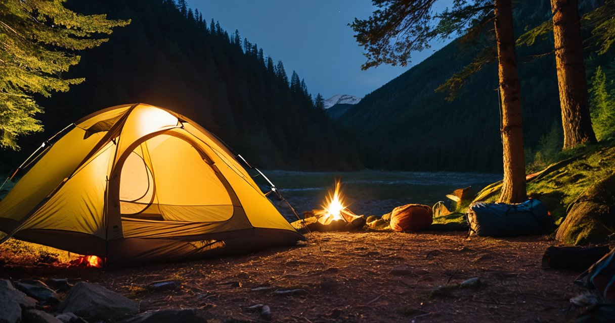 Primeira noite em camping selvagem