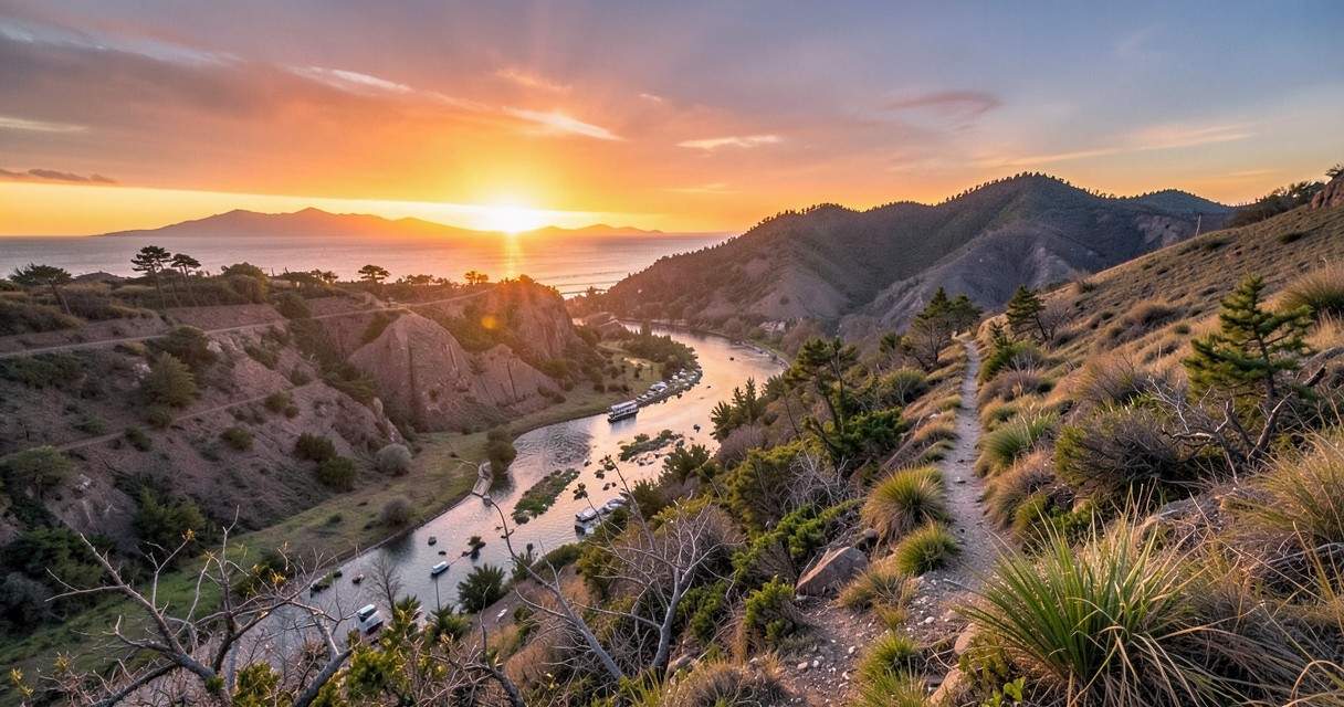 O pôr do sol mais especial da jornada