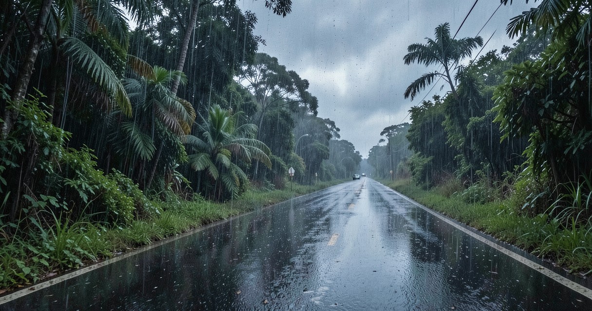 Primeira noite de chuva forte na estrada — Experiências de Viagem e Conexão com a Natureza Primeira noite de chuva forte na estrada — Experiências de Viagem e Conexão com a Natureza