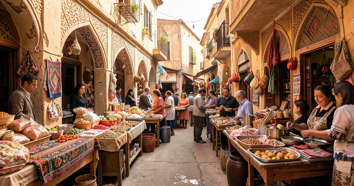 Diário de viagem: impressões vibrantes dos mercados marroquinos — Experiências Culturais nos Mercados