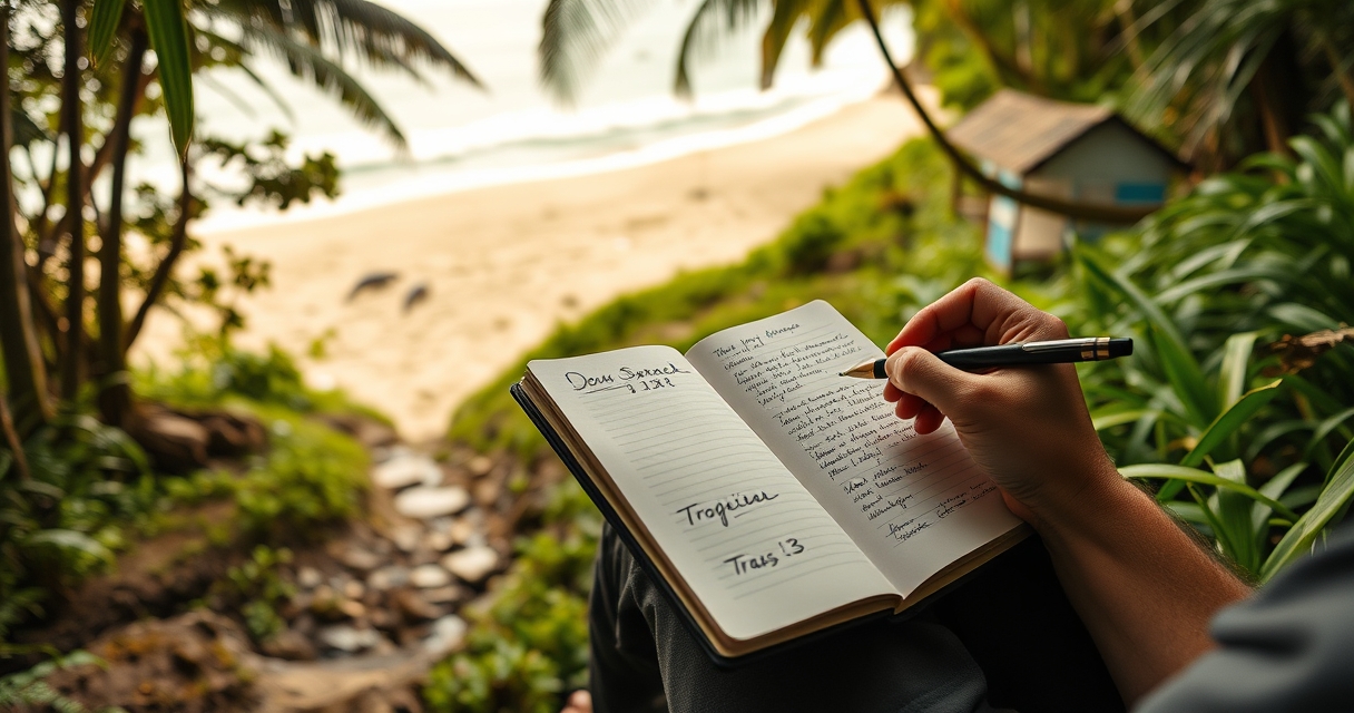 Roteiro de viagem: praias secretas do Brasil no meu diário — Como documentar praias secretas sem estragar sua essência